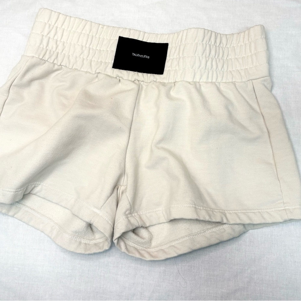 Talentless Cream Shorts